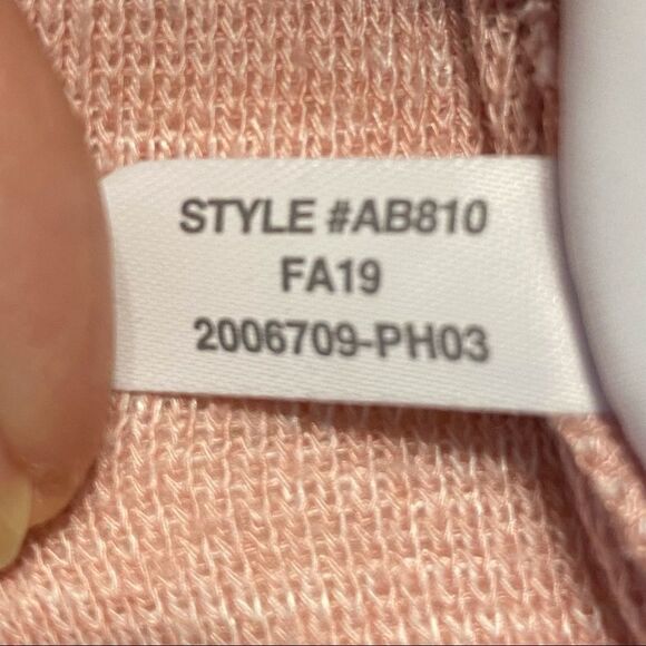 J Crew Vintage Fleece Heathered Pink Turtleneck Long Sleeve Size Large - Picture 5 of 9